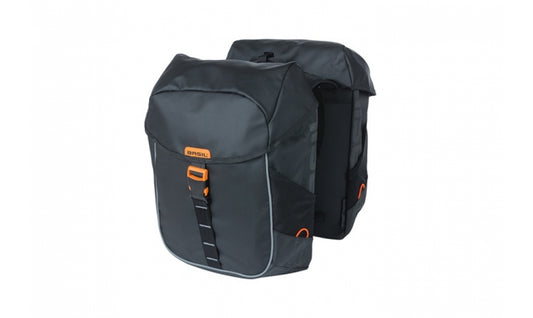 Packväska Basil Miles Tarpaulin Double Bicycle Bag svart