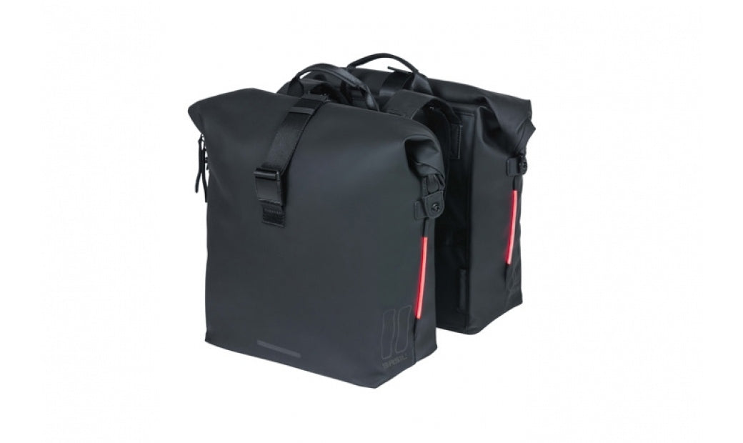 Packväska Basil BicycleBag SoHo Nordlicht Double MIK svart