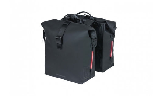 Packväska Basil BicycleBag SoHo Nordlicht Double MIK svart