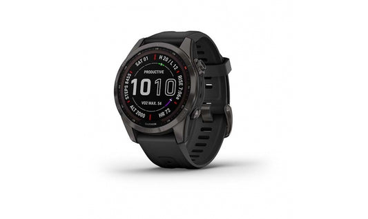 Träningsklocka Garmin Fenix 7S Sapphire Solar 42mm grå