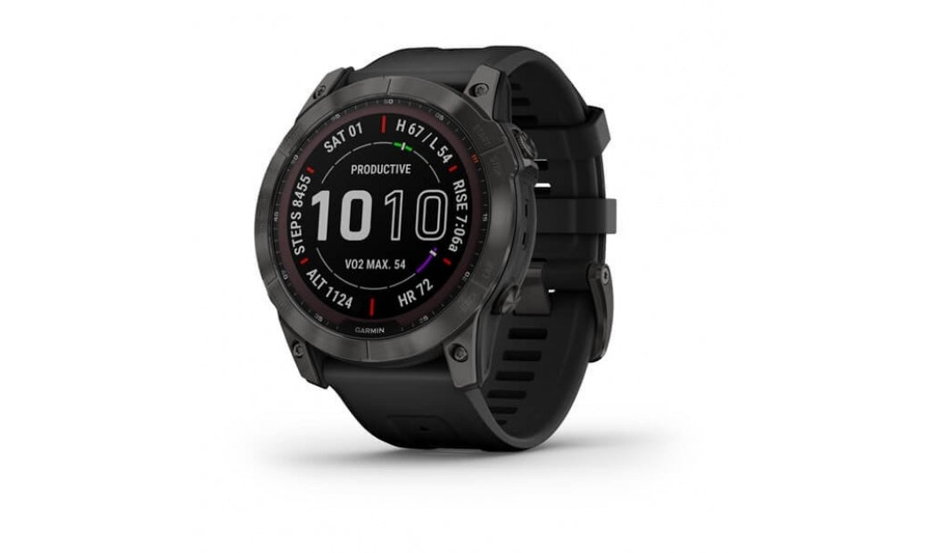 Träningsklocka Garmin Fenix 7X Sapphire Solar 51mm grå