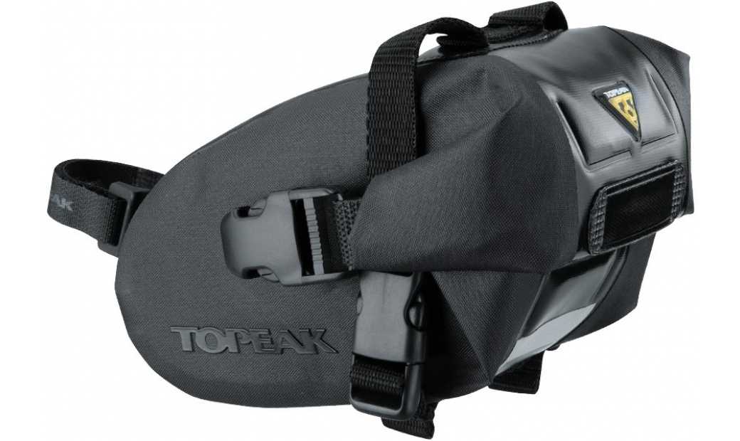 Sadelväska Topeak Wedge Drybag Strap small 0.6 l svart