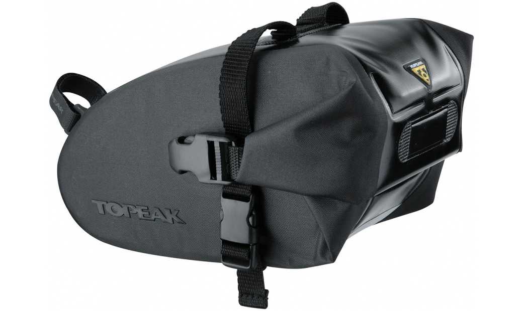 Sadelväska Topeak Wedge Drybag Strap large 1.5 l svart