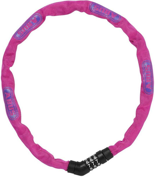 Kättinglås Abus Steel-O-Chain 4804C 4 x 750 mm rosa