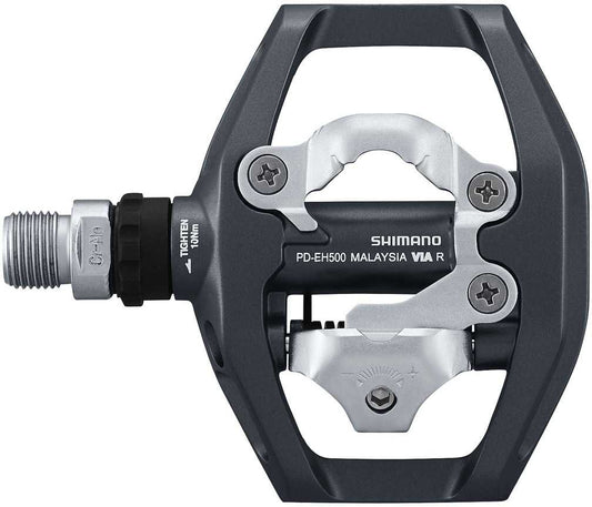 Pedaler Shimano PD-EH500 mörkgrå inkl. pedalklossar