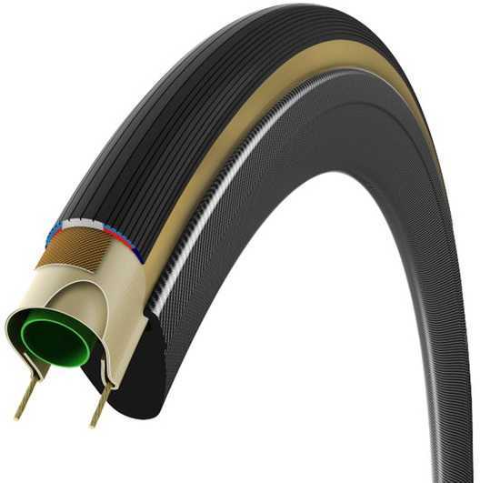 Cykeldäck Vittoria Corsa G+ 25-622 vikbart svart/beige
