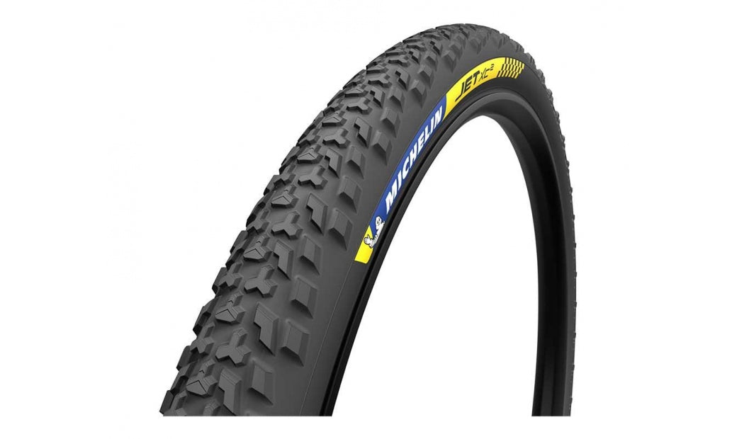 Cykeldäck Michelin Jet XC2 Racing Line Cross Shieldé, Bead To Bead Protection Thinwall Gum-X TLR 29x2,25" (57-622) vikbart svart