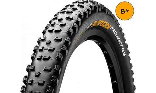 Cykeldäck Continental Der Baron Projekt ProTection Apex TLR 65-584 (27.5x2.60") svart vikbart
