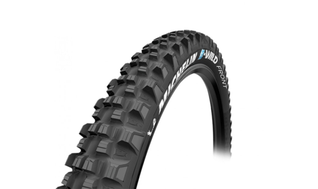 Cykeldäck Michelin E-WILD FRONT bead 2 bead protek E-gum-x 66-584 (27.5x2.60") Svart Vikbart