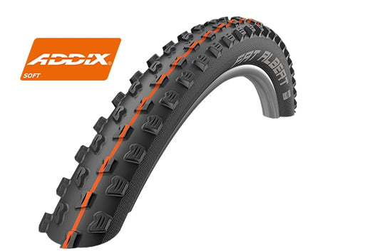 Cykeldäck Schwalbe Fat Albert Front ADDIX SpeedGrip TLR 60-584 (27.5x2.35") Svart Vikbart
