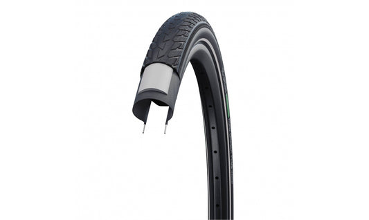 Cykeldäck Schwalbe Road Cruiser Plus Green Compound PunctureGuard 47-507 (24x1.75") Svart/Reflex