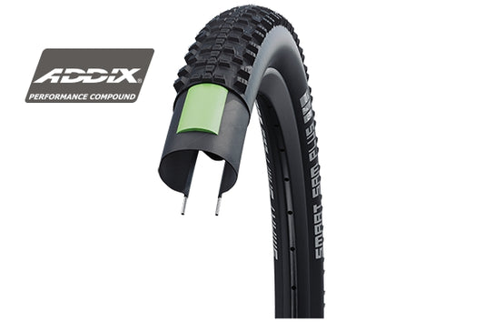 Cykeldäck Schwalbe Smart Sam Plus ADDIX DD GreenGuard 57-559 (26x2.25") Svart