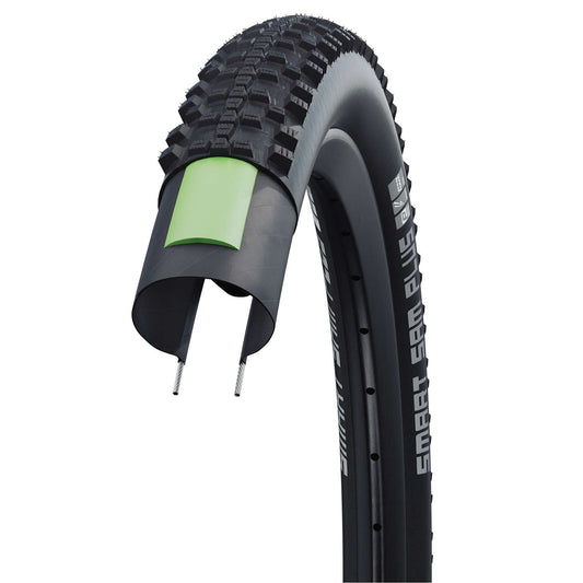 Cykeldäck Schwalbe Smart Sam Plus ADDIX DD GreenGuard 57-584 (27.5x2.25") Svart
