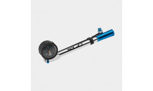 Dämparpump XLC Pu-H03 High Air Pro Med Analog Tryckmätare (Manometer) silver/blå