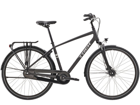 Hybridcykel Trek District 1 Equipped svart