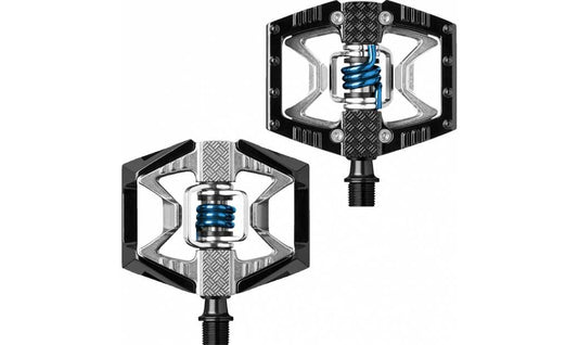 Cykelpedaler Crankbrothers Double Shot svart/grå/blå inkl. pedalklossar