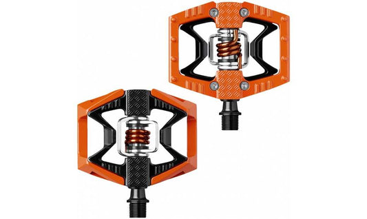 Cykelpedaler Crankbrothers Double Shot orange/svart inkl. pedalklossar