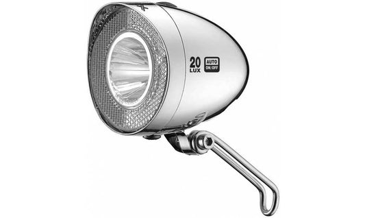 Framlampa XLC LED Retro Reflector 20Lux Switch chrom