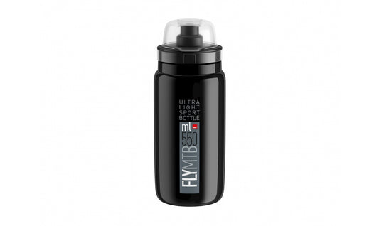 Flaska Elite FLY MTB Svart/Grå 550ml