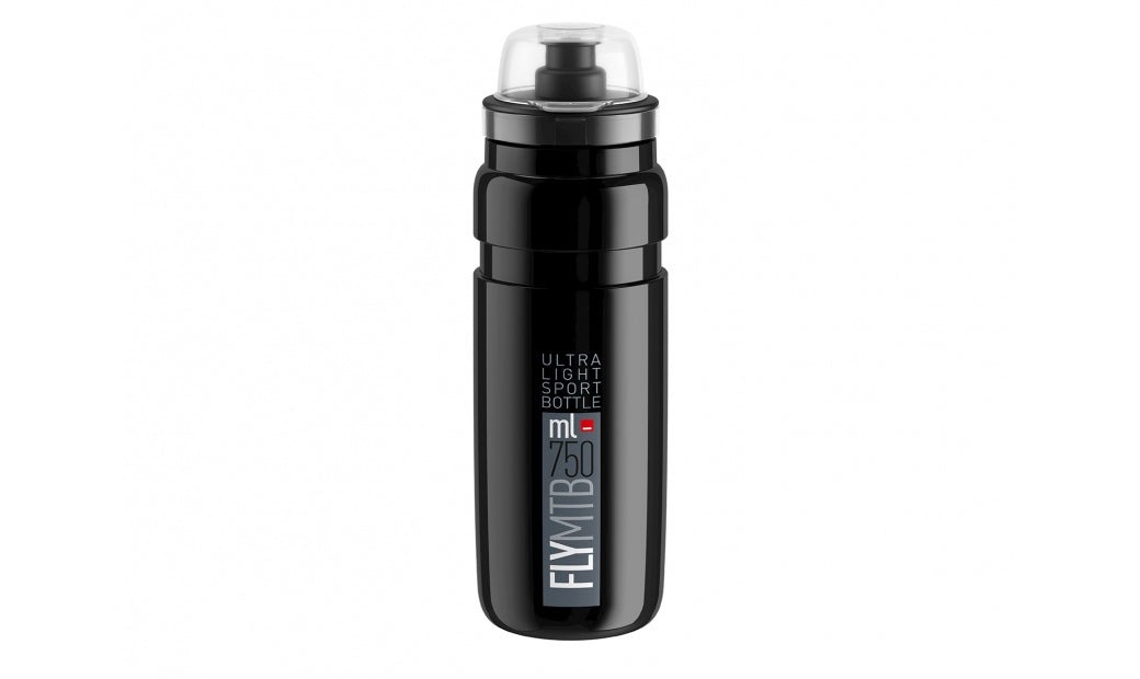 Flaska Elite FLY MTB Svart/Grå 750ml