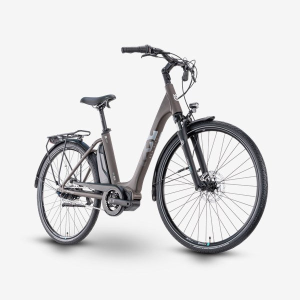 Elcykel Husqvarna Eco City EC2 28 8-vxl Fotbroms E5000/504Wh Bronze/Vit
