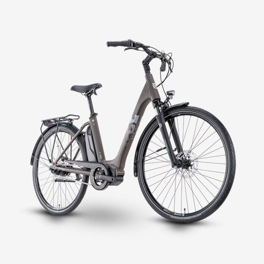 Elcykel Husqvarna Eco City EC2 28 8-vxl Fotbroms E5000/504Wh Bronze/Vit