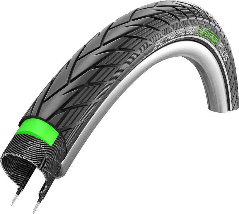 Cykeldäck Schwalbe Energizer Plus Greenguard Energizer 37-622 (28 x 1.40") svart/reflex