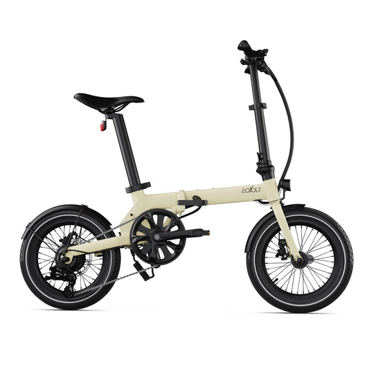 Vikbar elcykel Eovolt Morning 16" beige
