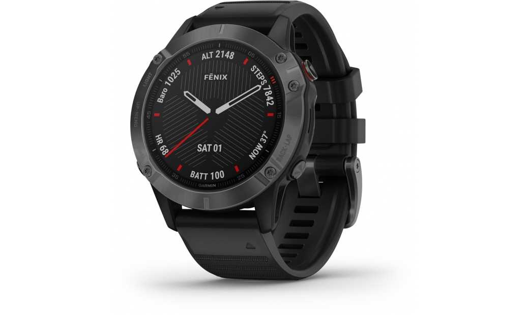 Träningsklocka Garmin Fenix 6 Sapphire grå/svart