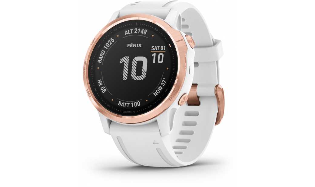 Träningsklocka Garmin Fenix 6S Pro Roséguld/Vit