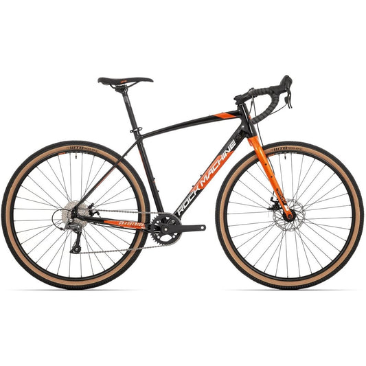 Gravelbike Rock Machine Gravelride 200 svart/silver/orange