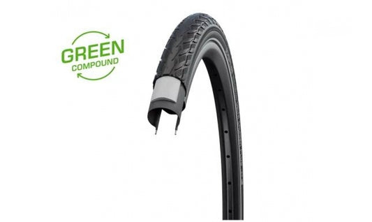 Cykeldäck Schwalbe Delta Cruiser Plus Green PunctureGuard 26 x 1 3/8 (37-590) black