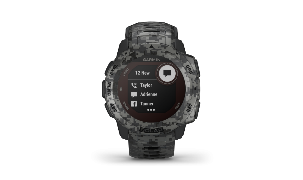 Träningsklocka Garmin Instinct Solar Edition Camo Grafit