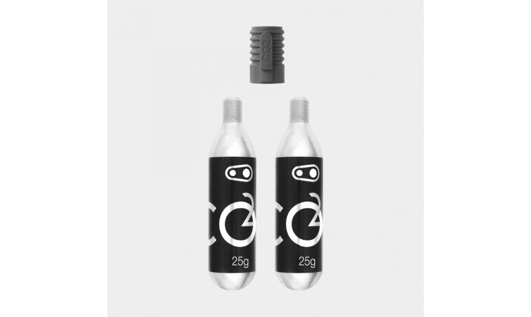 Kolsyrepump Crankbrothers Co2 2 X 25 Gram + Munstycke grå
