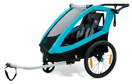 Cykelvagn Kronan Duo Med Strollerhjul Blå