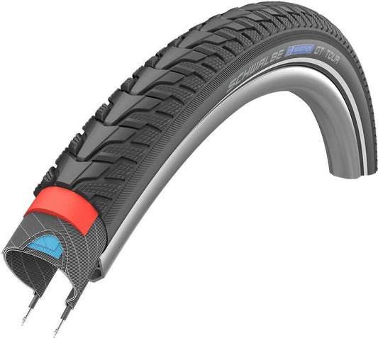 Cykeldäck Schwalbe Marathon Gt Tour Dualguard Endurance 40-622 28 x 1.50 svart/reflex