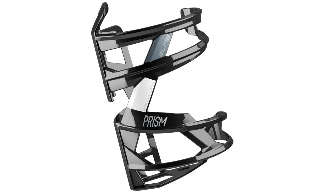 Flaskställ Elite Prism R Glossy svart/vit