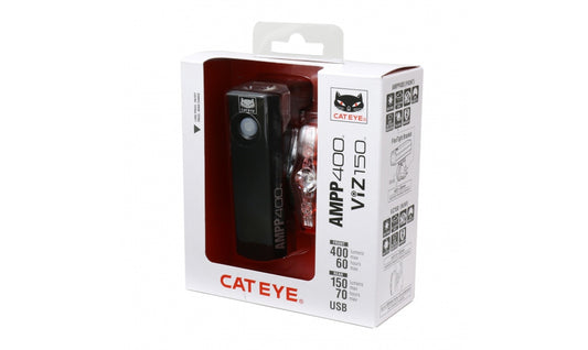 Belysningsset Cateye AMPP400 & VIZ150