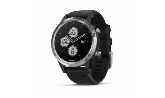Träningsklocka Garmin Fenix 5 Plus silver/svart