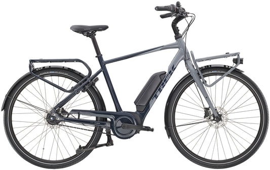 Elcykel Trek District+ 2 7-växlar 400Wh Grå