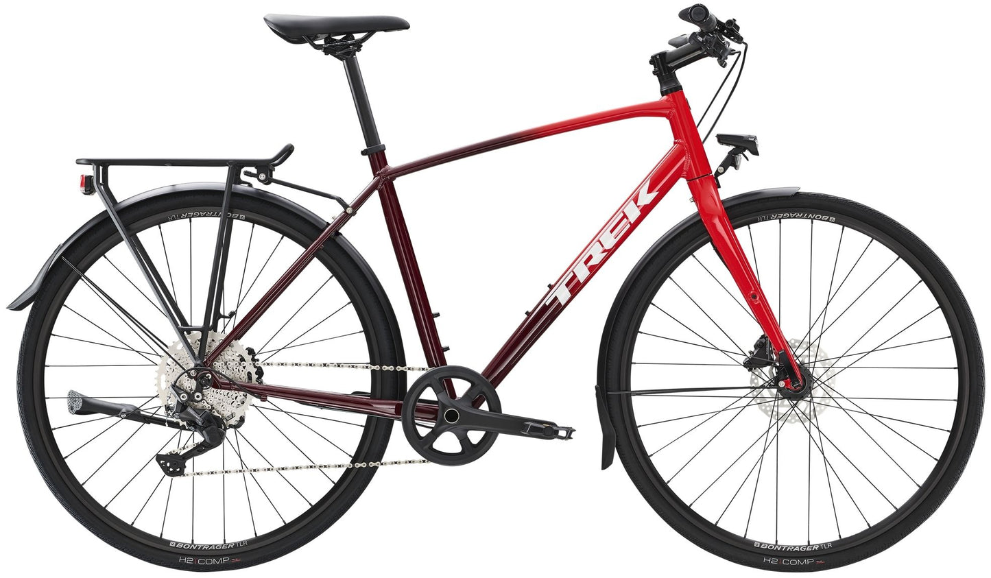 Hybridcykel Trek FX 3 Disc Equipped Stagger viper red