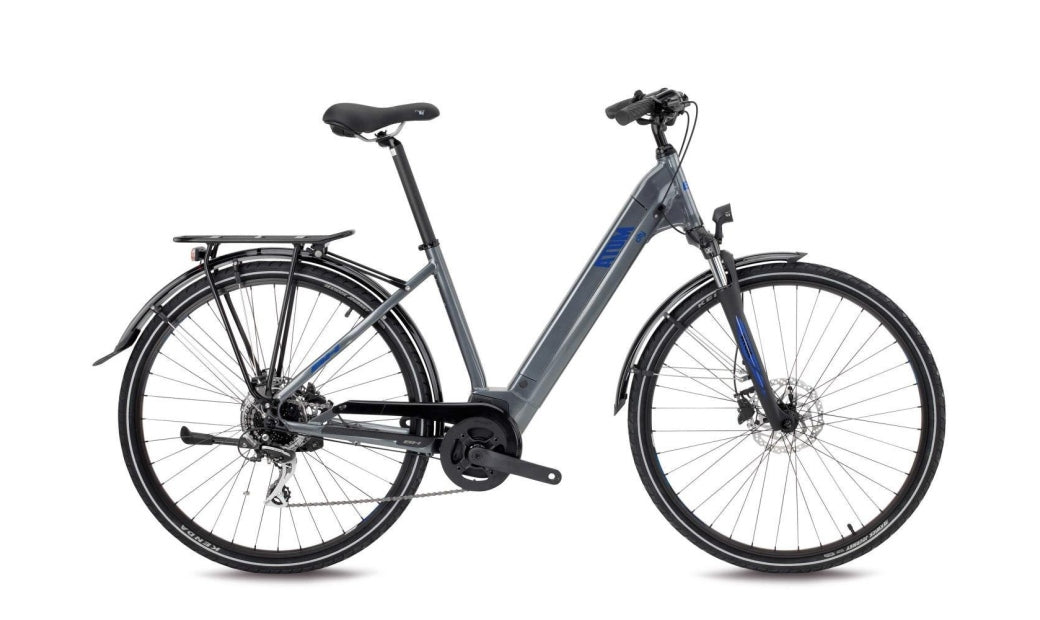 Elcykel BH Hybrid Atom City Wave silver/blue/silver medium