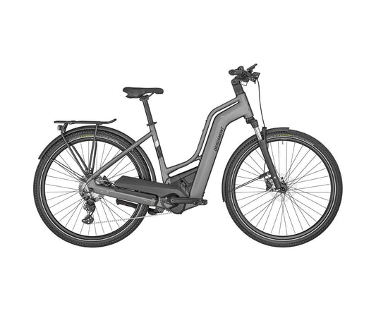 Elcykel Bergamont Dam E-Horizon Sport 6 Amsterdam matt titanium silver