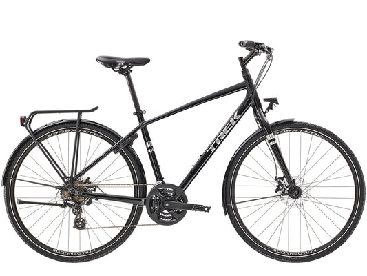 Hybridcykel Trek Verve 1 Equipped svart