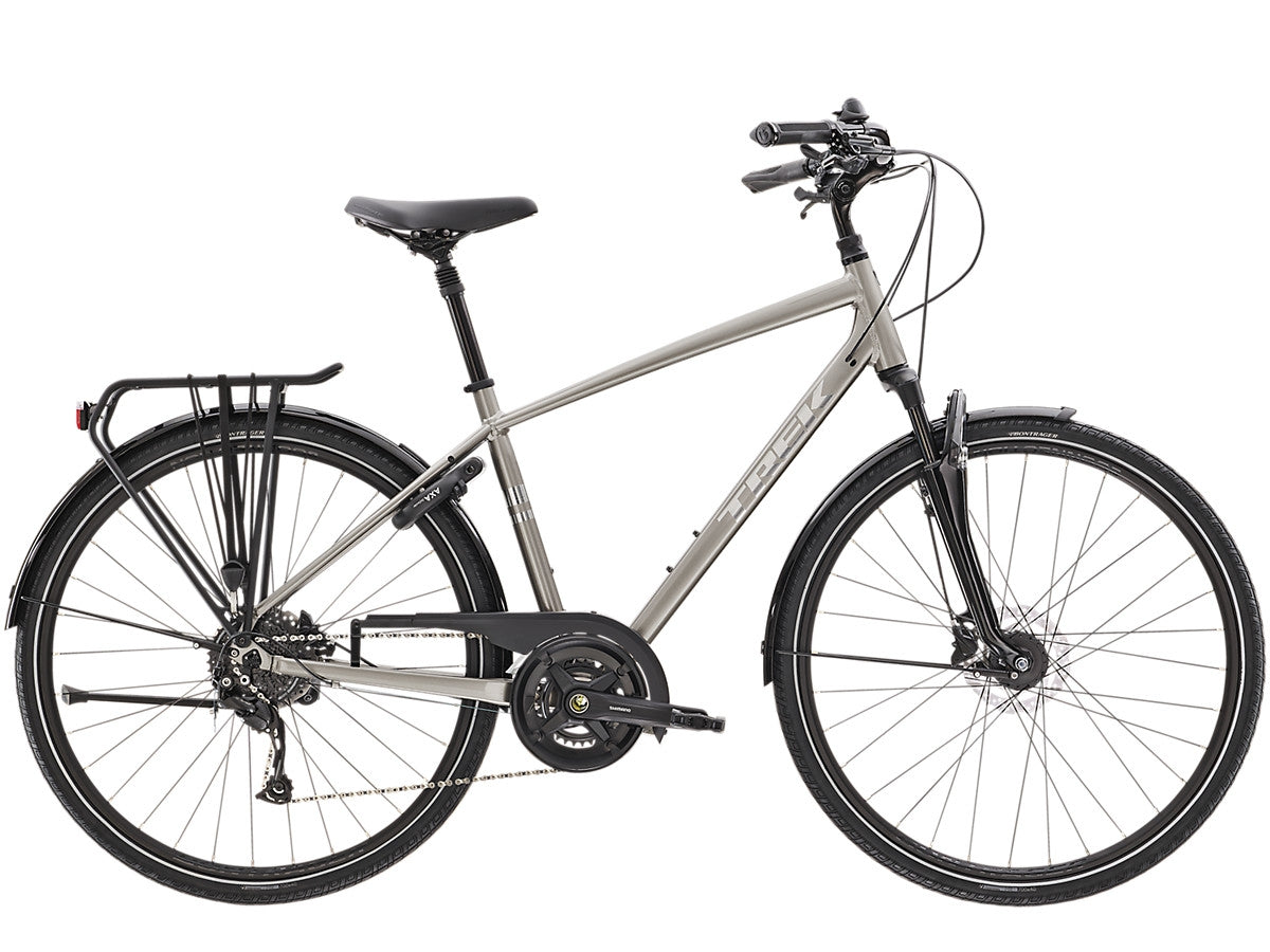 Hybridcykel Trek Verve 3 Equipped grå