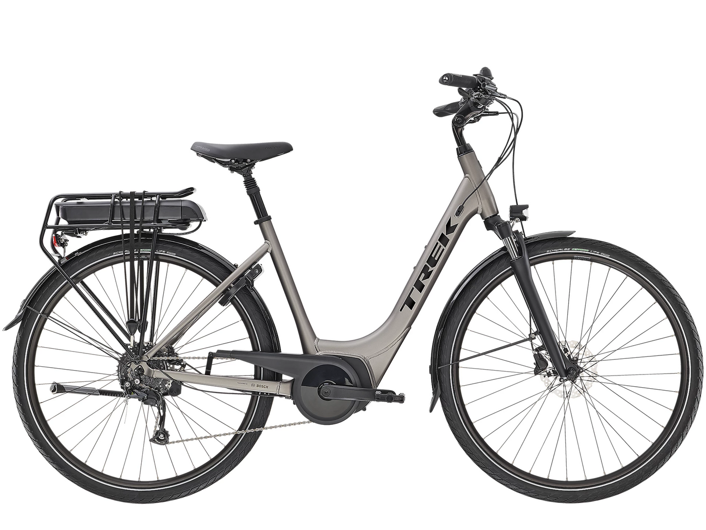 Elcykel Trek Verve+ 2 Lowstep 300Wh silver